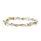 6mm Sterling Silver Plated Brass Faceted Cone Beads, 8 inch - The Bead Traders