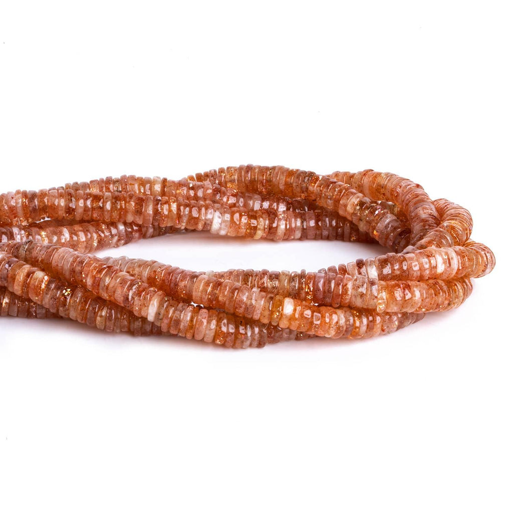 6mm Sunstone Heishis 14 inch 210 beads - The Bead Traders