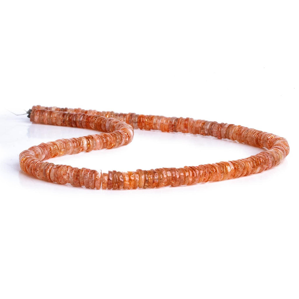6mm Sunstone Heishis 14 inch 210 beads - The Bead Traders