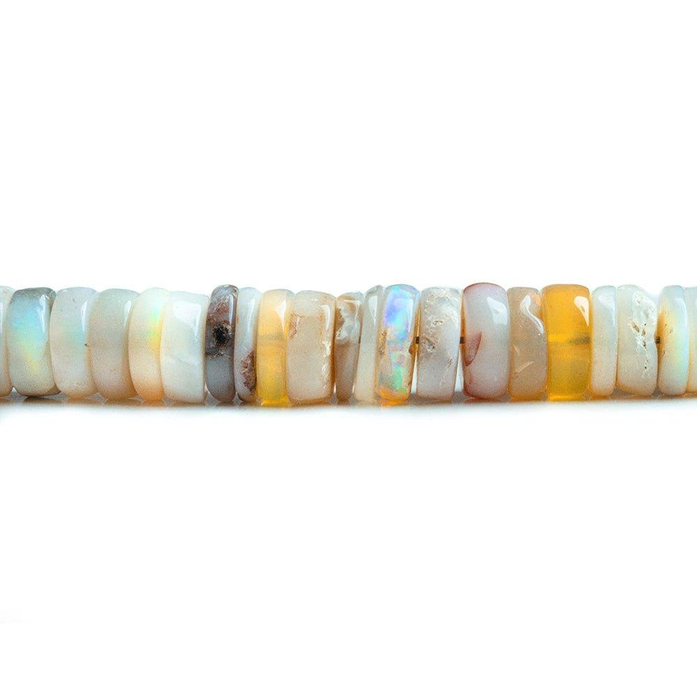 6mm Tan Australian Opal Plain Heishi Beads 16 inch 200 pieces - The Bead Traders