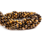 6mm Tiger's Eye plain round beads 15.5 inch 68 pieces - The Bead Traders