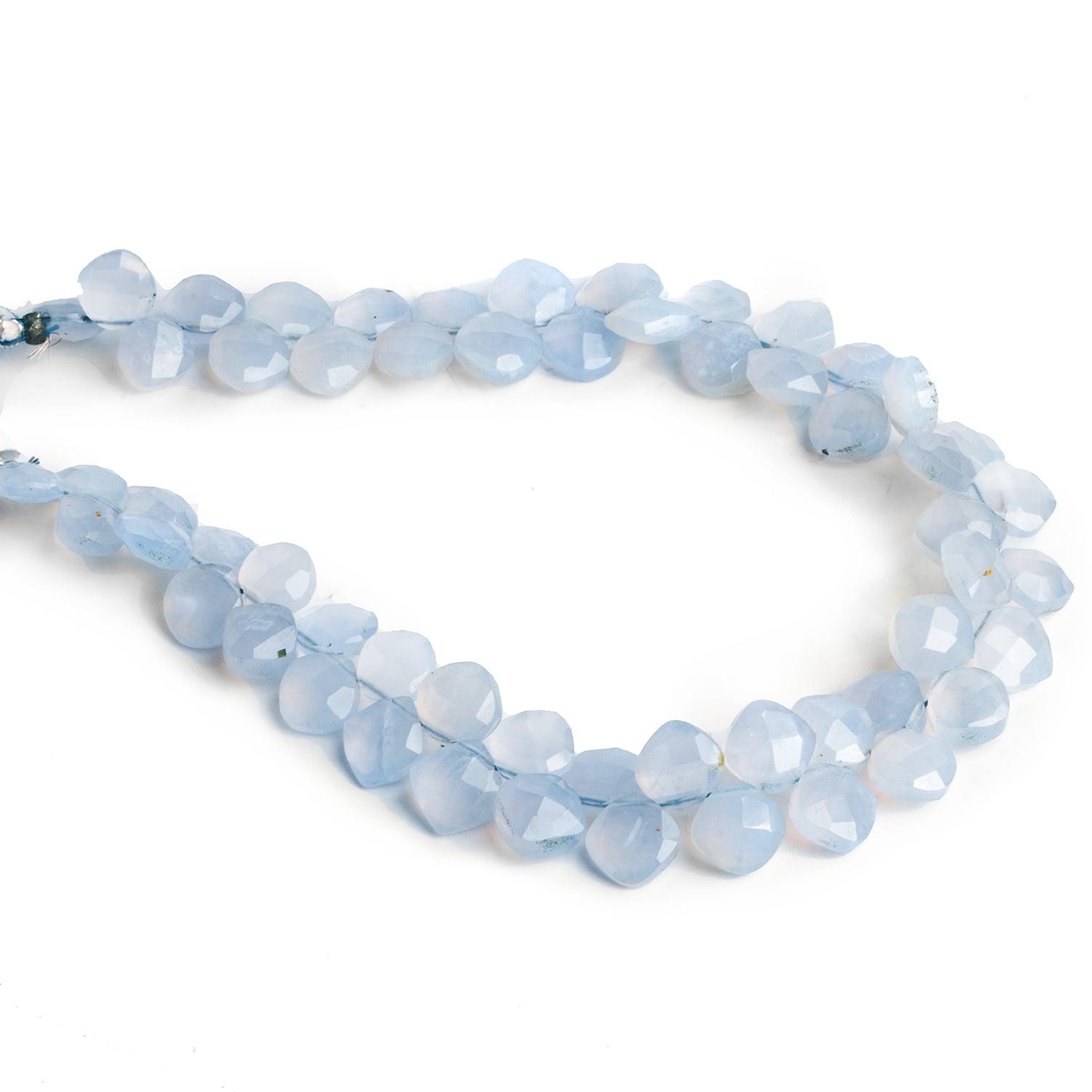 6mm Turkish Chalcedony Top Drilled Pillows 7.5 inch 53 beads - The Bead Traders