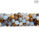 6mm Turkish Chalcedony w/ Matrix Plain Round Beads 15 inch 60 pieces - The Bead Traders