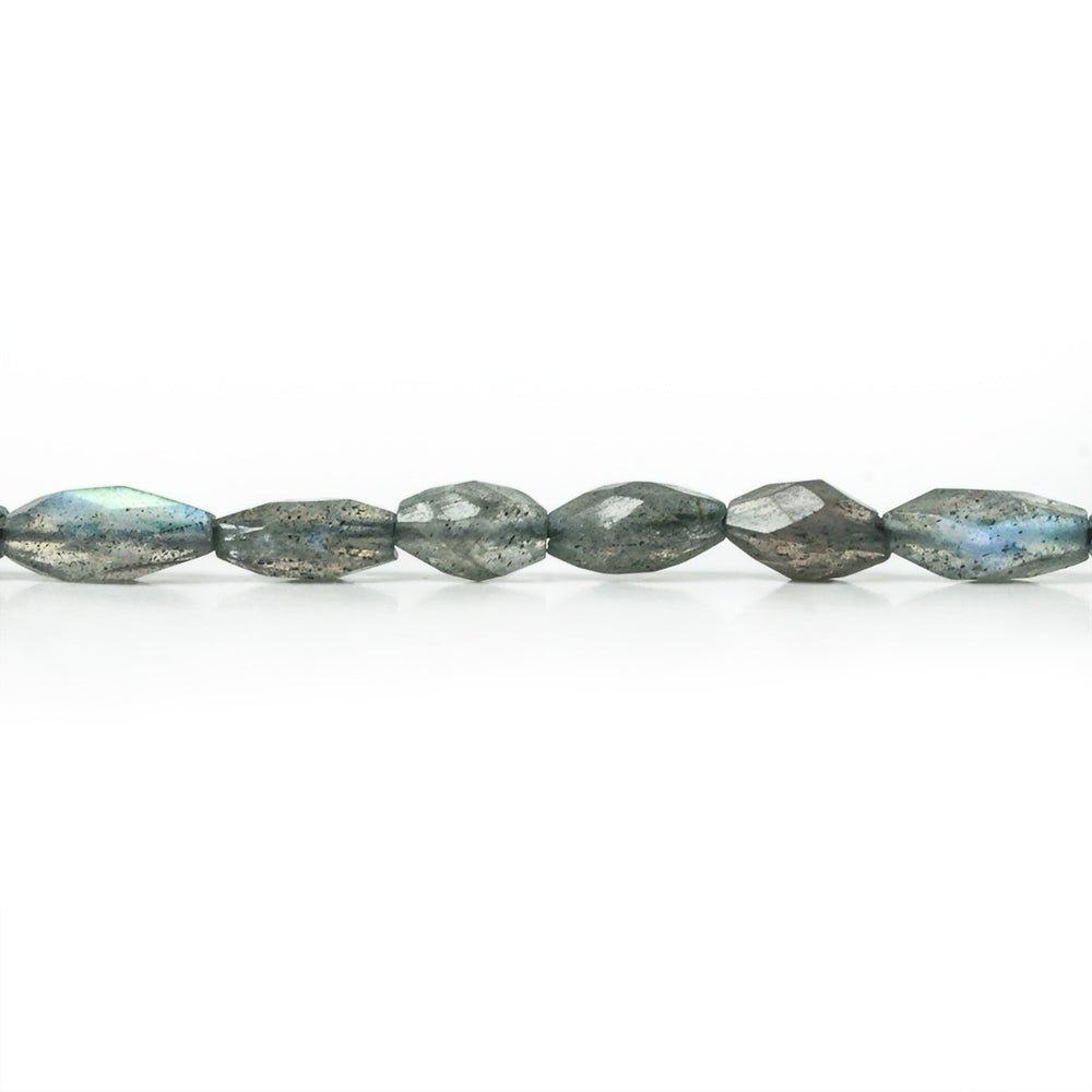 6x3-7x3mm Labradorite Straight Drill Faceted Marquise Beads 14 inch 48pcs - The Bead Traders