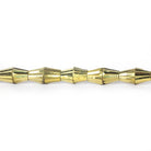 6x3mm Brass Fluted Cone Beads - The Bead Traders