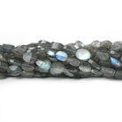 6x4-8x6mm Labradorite Faceted Oval Beads 13 inch 45 pieces - The Bead Traders