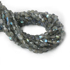 6x4-8x6mm Labradorite Faceted Oval Beads 13 inch 45 pieces - The Bead Traders