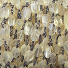6x4-9x6mm Citrine faceted oval Black Gold Chain by the foot - The Bead Traders
