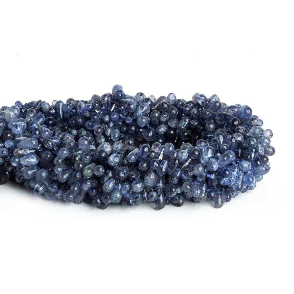 6x4mm-7x4mm Iolite Beads Plain Top Drilled Teardrop 14 inch 110 pieces - The Bead Traders