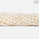 6x4mm Cream Large Hole Oval Freshwater Pearls 1.5mm drill hole 15 inch 62 pcs - The Bead Traders