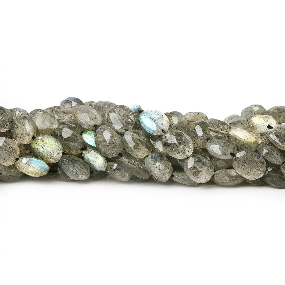 6x4mm Labradorite Faceted Oval Beads 14 inch 62 pieces - The Bead Traders