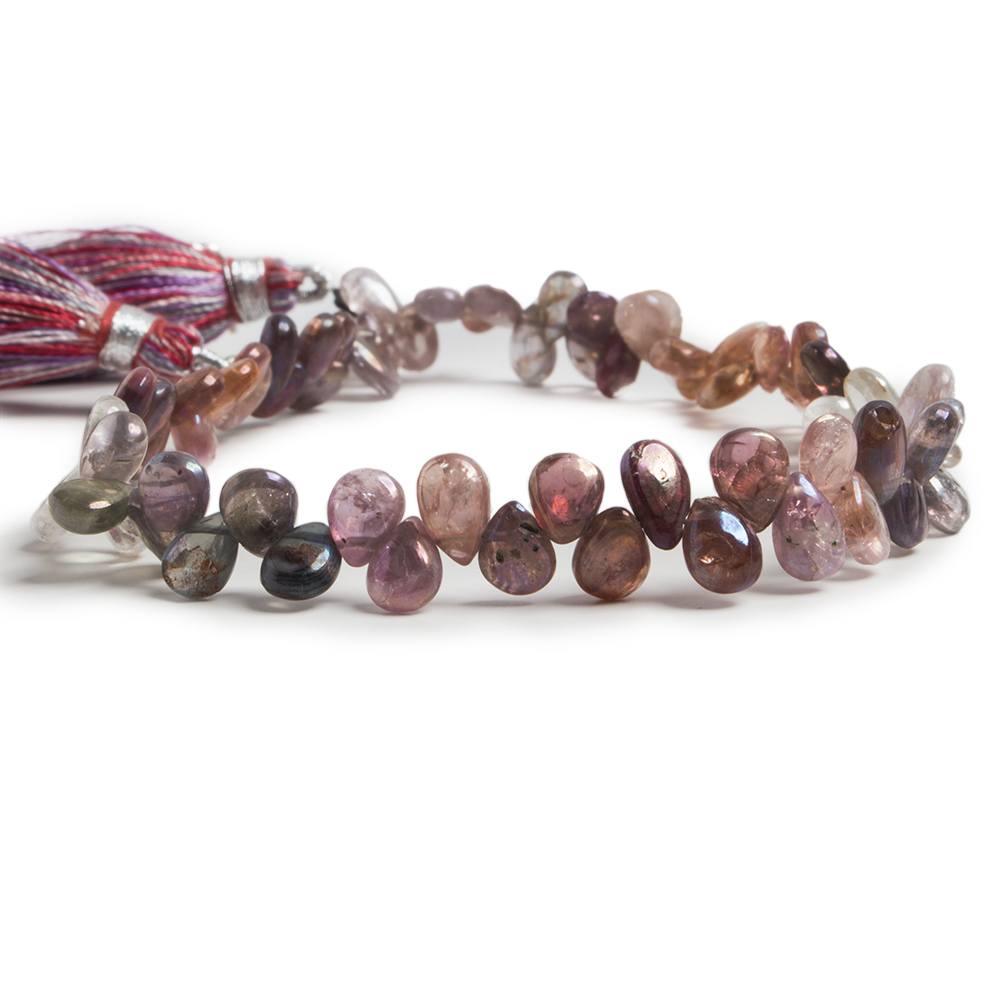 6x4mm Mystic Multi Spinel plain pear beads 8 inch 66 pieces - The Bead Traders