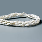 6x4mm White Mother of Pearl plain rice beads 16 inch 63 pieces - The Bead Traders