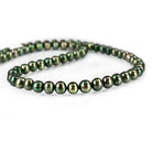 6x5-7x6mm Asparagus Green side drilled Baroque Freshwater Pearl Strand 16 inch 65 pieces - The Bead Traders