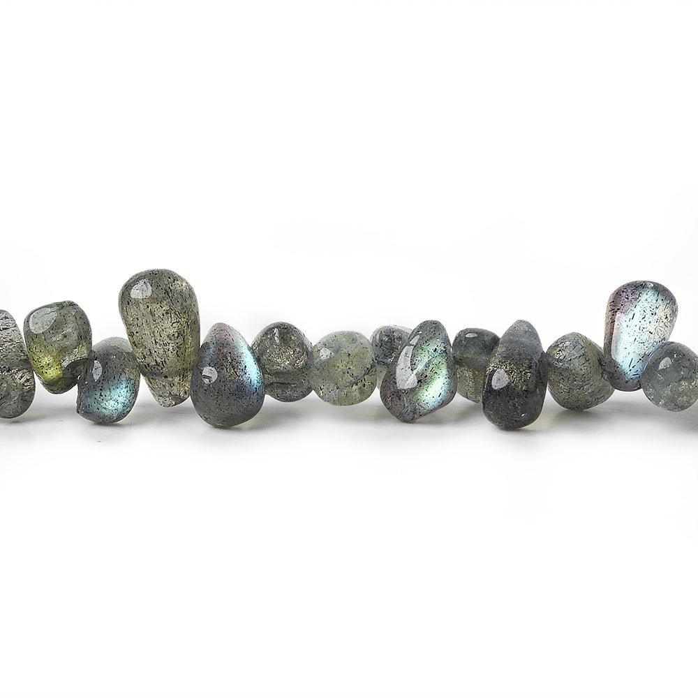6x5-8x5mm Labradorite Plain Teardrop Beads 14 inch 103 pcs - The Bead Traders