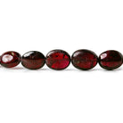 6x5-9x7mm Rhodolite Garnet plain ovals 15 inch 50 beads - The Bead Traders