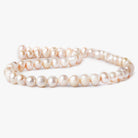 6x5mm - 7x6mm Pale Pink Baroque Freshwater Pearls 14 inch 60 beads - The Bead Traders