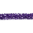 6x5mm Amethyst Bicones 15 inch 65 beads - The Bead Traders