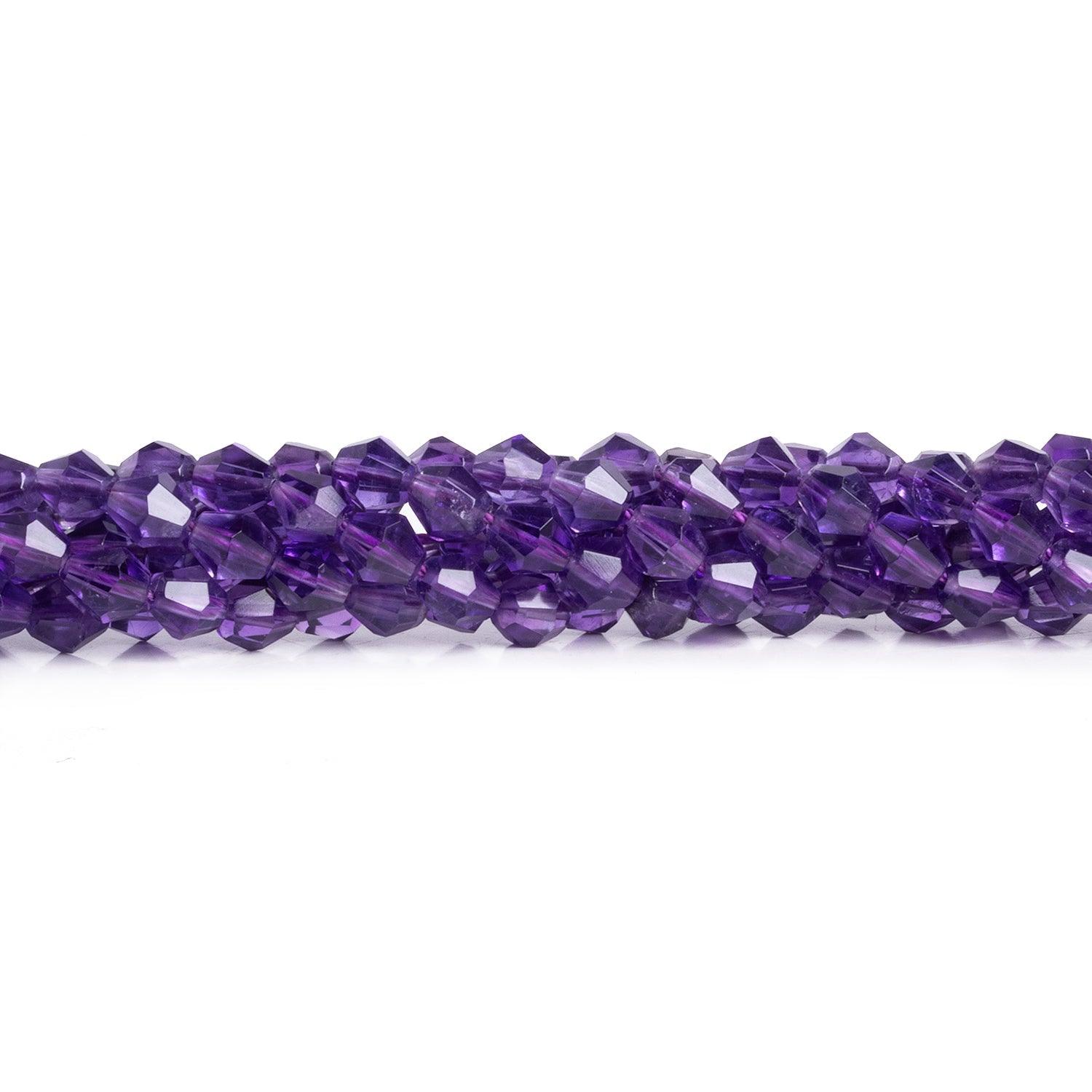 6x5mm Amethyst Bicones 15 inch 65 beads - The Bead Traders