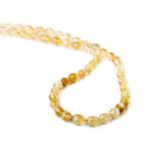 6x5mm Citrine straight drilled teardrops 16 inch 60 beads - The Bead Traders