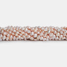 6x5mm Peach Baroque Pearls 15 inch 85 beads - The Bead Traders