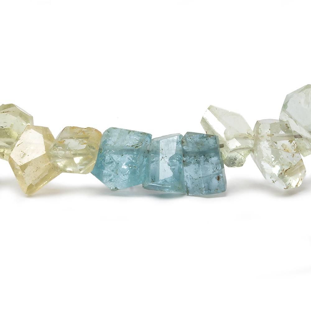 6x6-10x6mm Multi Beryl natural crystal freeshape beads 14 inch 75 pieces - The Bead Traders