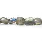 6x6-9x6mm Labradorite Plain Nugget Beads 14 inch 58 pieces - The Bead Traders