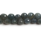 6x6-9x9mm Green Blue Sapphire Faceted Candy Kiss Beads 8 inch 51 pcs - The Bead Traders