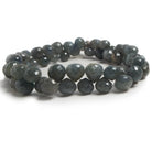 6x6-9x9mm Green Blue Sapphire Faceted Candy Kiss Beads 8 inch 51 pcs - The Bead Traders