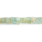 6x6mm-10x7mm Aquamarine Natural Crystal Beads 8 inch 23 pieces - The Bead Traders