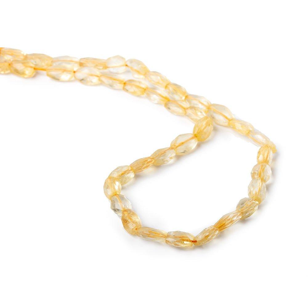 6x9mm Citrine Faceted Oval Beads, 14 inch - The Bead Traders