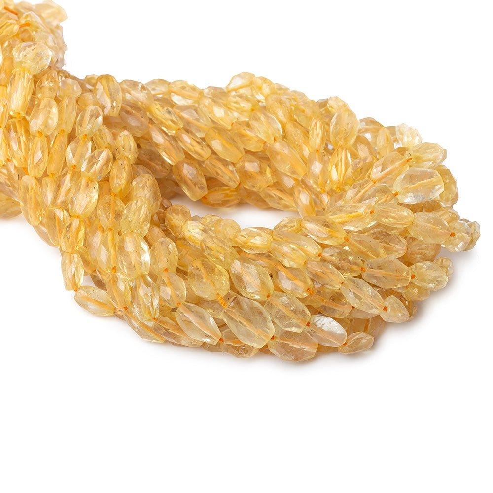 6x9mm Citrine Faceted Oval Beads, 14 inch - The Bead Traders