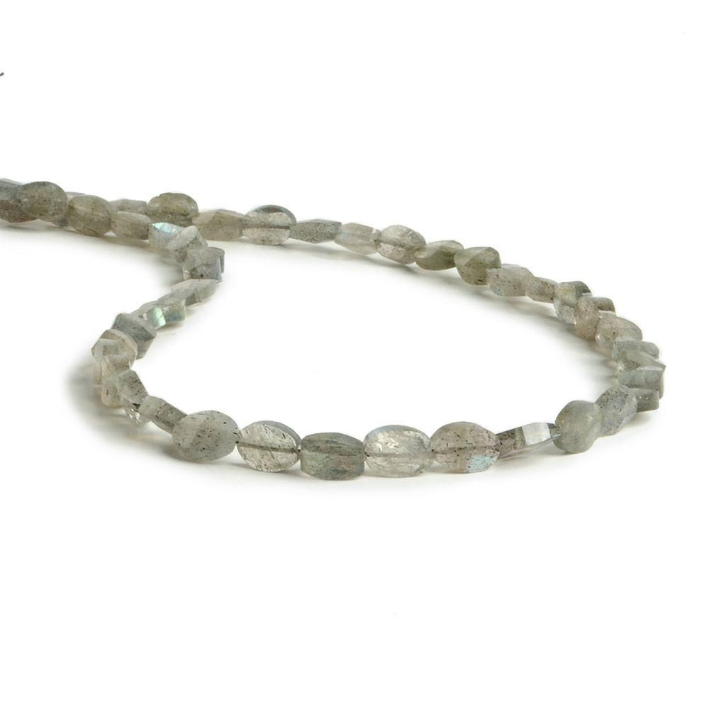 6x9mm Labradorite Faceted Oval Beads 13 inch 38 pieces - The Bead Traders