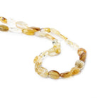7-10mm Multi Tonal Citrine Plain Nugget Beads 12 inch 28 pieces - The Bead Traders
