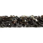 7-10mm Smoky Quartz Handcut Squares 12 inch 33 beads - The Bead Traders