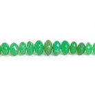7-11mm Chrysoprase Faceted Rondelles 8 inch 38 beads - The Bead Traders