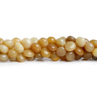 7-12mm Yellow Opal Plain Coins 15 inch 40 beads - The Bead Traders