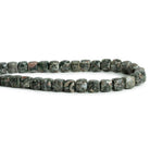 7-7.5mm Green & Pink Ocean Jasper Faceted Cube Beads 8 inch 27 pieces - The Bead Traders