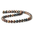 7-7.5mm Pietersite plain rounds 15.5 inch 54 beads - The Bead Traders