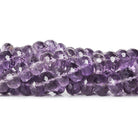 7-7.5mm Pink Amethyst faceted rondelles 6 inch 30 beads - The Bead Traders