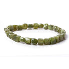 7-8.5mm Idocrase faceted cube beads 8 inch 26 pieces - The Bead Traders