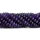 7-8mm Amethyst Plain Rondelles 16 inch 75 beads - The Bead Traders