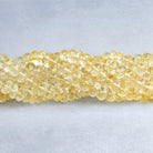 7-8mm Citrine Faceted Rondelles 14 inch 80 beads - The Bead Traders