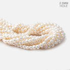 7-8mm Cream Baroque 2mm Large Hole Pearls 15 inch 63 pieces - The Bead Traders
