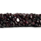 7-8mm Garnet Handcut Coins 12 inch 38 beads - The Bead Traders