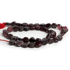 7-8mm Garnet Handcut Coins 12 inch 38 beads - The Bead Traders