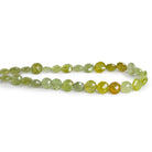 7-8mm Grossular Garnet Faceted Coins 8.5 inch 29 beads - The Bead Traders