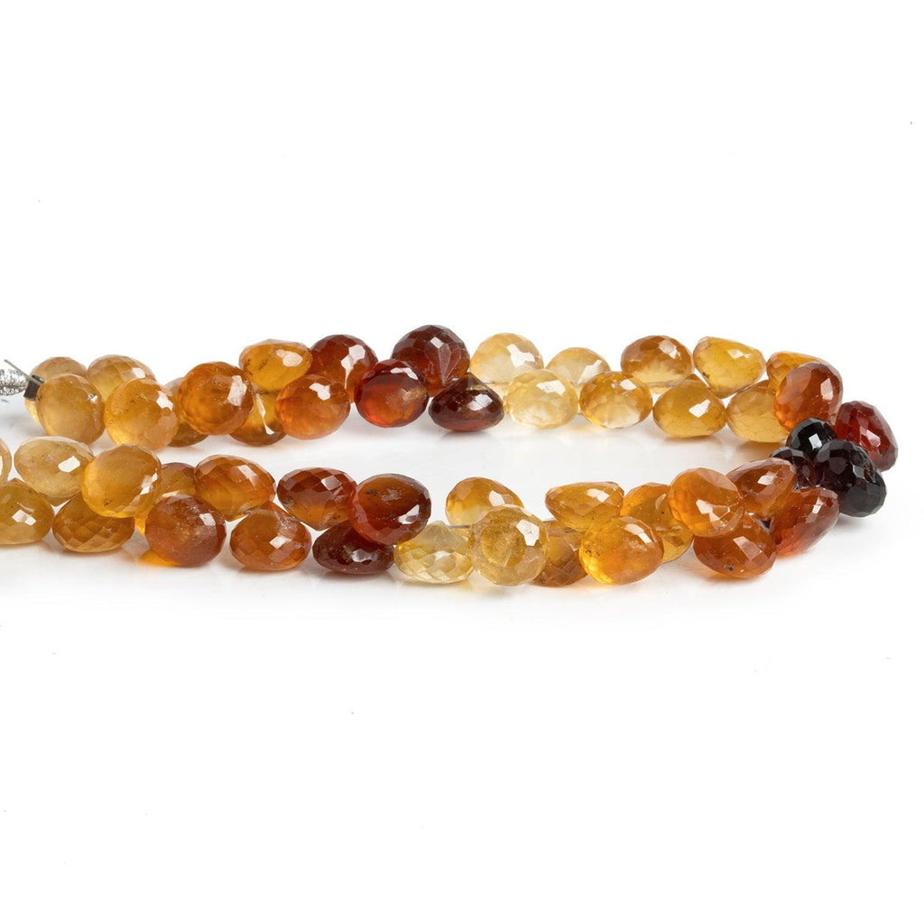 7-8mm Hessonite Garnet Candy Kisses 8 inch 53 beads - The Bead Traders