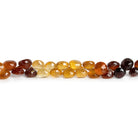 7-8mm Hessonite Garnet Candy Kisses 8 inch 53 beads - The Bead Traders
