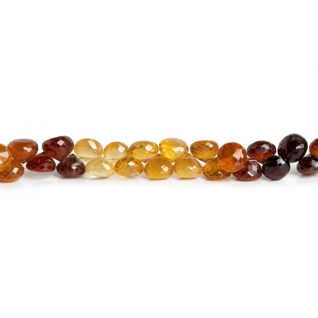 7-8mm Hessonite Garnet Candy Kisses 8 inch 53 beads - The Bead Traders